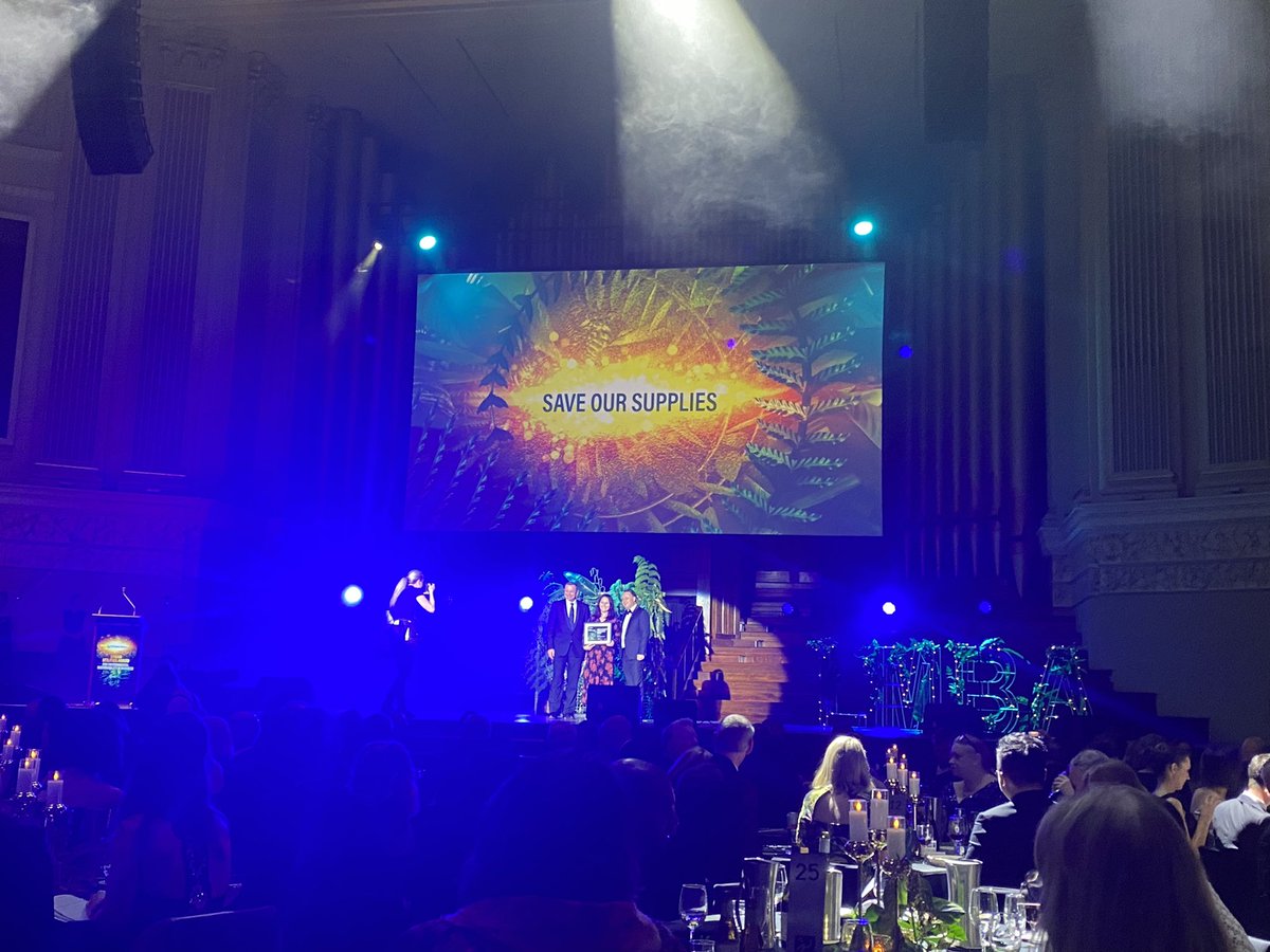 ImpactBoomOrg's tweet image. Well done to #socialenterprise  @SaveOurSupplies for Taking out the @UrbanUtilities Award for Environmental Sustainability in Business at #LMBA22! Congrats to finalists, Give Industries, @HSWharves &amp;amp; Winson Group.