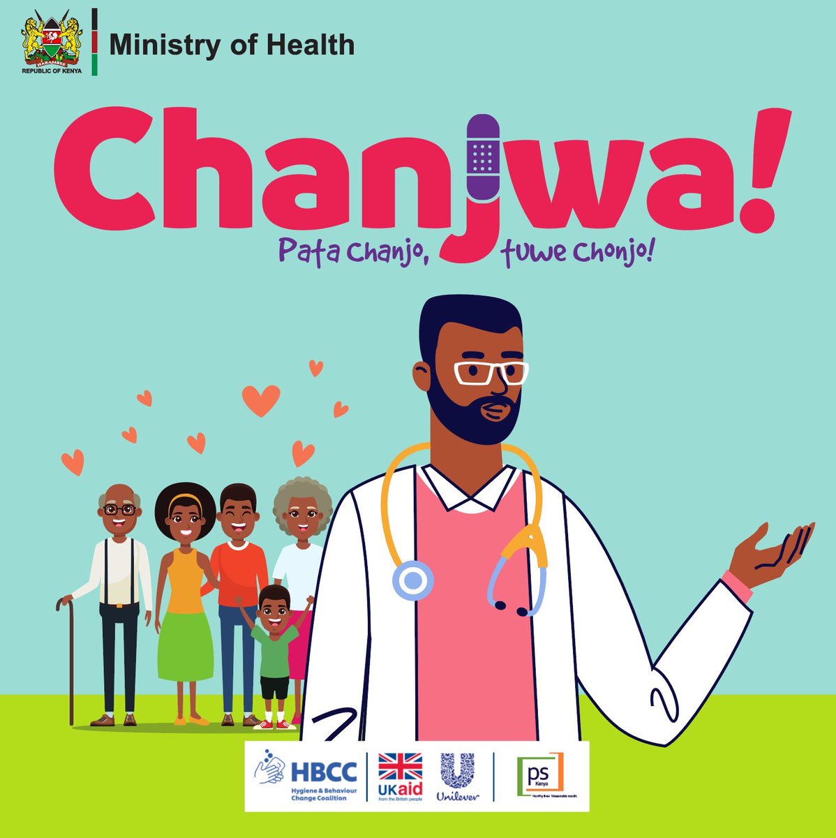 Over 6000 facilities across the country are offering the #COVID-19 vaccine. Walk into your nearest health facility and complete your recommended dose.   Chanjwa! Pata Chanjo, tuwe Chonjo!   #Chanjwa #TuweChonjo