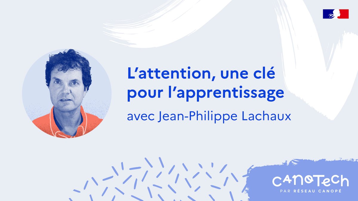 [#RencontresVDLR] Participez à notre conférence animée par avec Jean-Philippe Lachaux.
💬 "L'attention, une clé pour l'apprentissage"
📅 Mercredi 9/11 à 14h
Inscription gratuite canotech.fr/s/lattention-u…