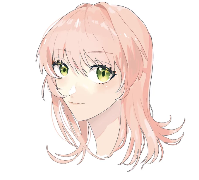 顔だけ描きたかったから顔だけ描いた 