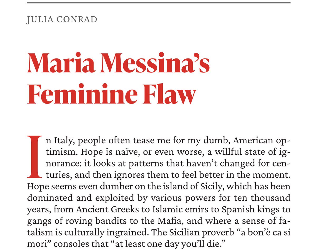 I have a new essay in @fullstopmag's CYNICISM ISSUE, well-timed and brilliantly edited by @gulbahaara, about MARIA MESSINA, THE NEGATIVE NANCY OF ITALIAN LITERATURE

#womenintranslation #italianliterature #translation