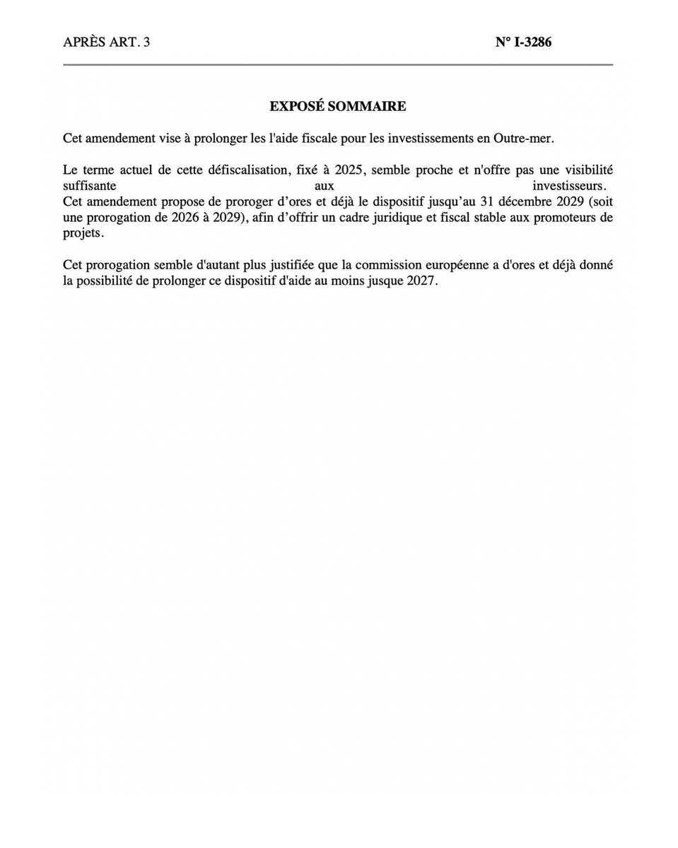KarineLebon's tweet photo. Malgré le 49.3 mon amendement prolongeant la défiscalisation, dont bénéficient les promoteurs de projets, jusqu’en 2029, a été adopté.
Rejeté en séance, cet amendement a été repêché par le gouvernement. C’est 1 excellente décision pr nos territoires
#PLF2023 #outremer #Defisc https://t.co/35LfWPB8Xw