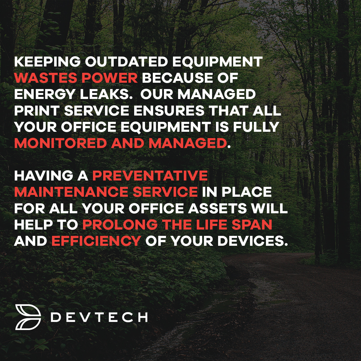 Does your business need a preventative maintenance service? 

#devtech #maintenance #efficiency #climateaction #climatechange