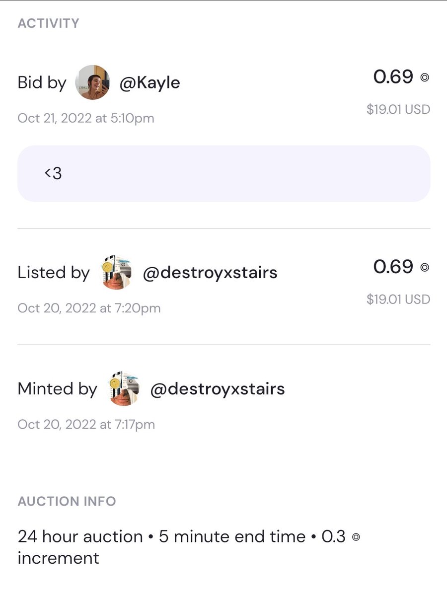 destroyxstairs's tweet photo. Woahhh!
♻️2 hoursss left from my last drop on @formfunction
♻️Current bi 0.69 Sol by @NftKayle 
Thank you so much much much much much
Really means a lot for everything ❤️😊
♻️Auction isn't over yet, if you want join link on 📌 https://t.co/PjA1UE1mXt