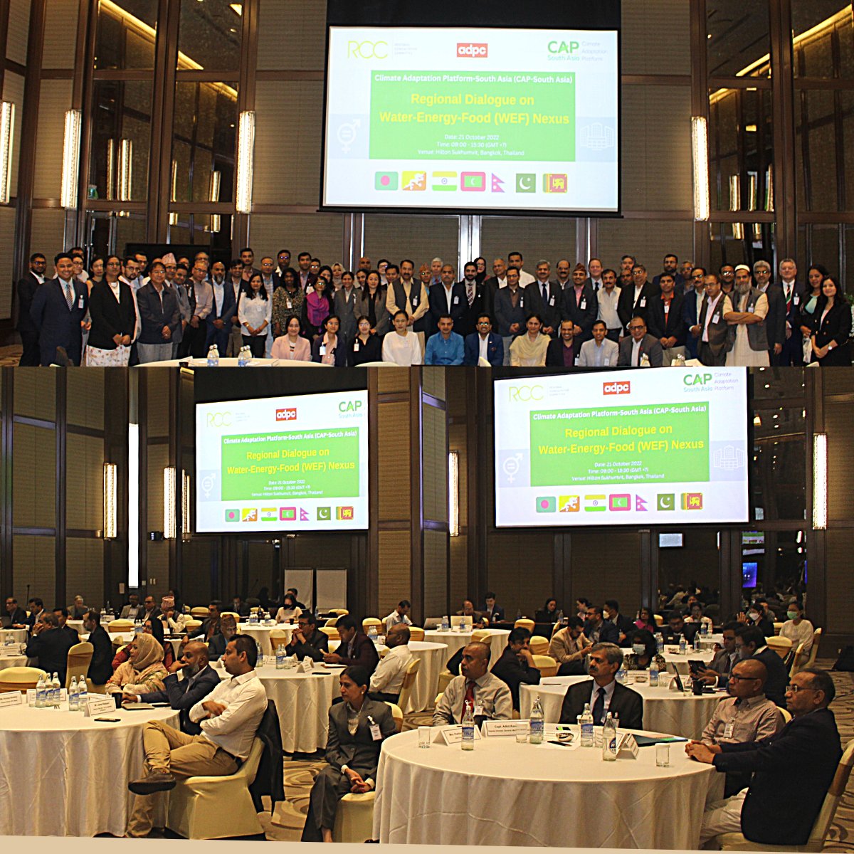 The 2nd Climate Adaptation Platform-South Asia (CAP-South Asia) was held in Bangkok. South Asian countries discussed options for promoting integrated policy frameworks related to the Water-Energy-Food (WEF) Nexus under changing climate. #CARE4SouthAsia <a href="/WorldBank/">WorldBank</a> <a href="/RIMES_news/">RIMES</a>