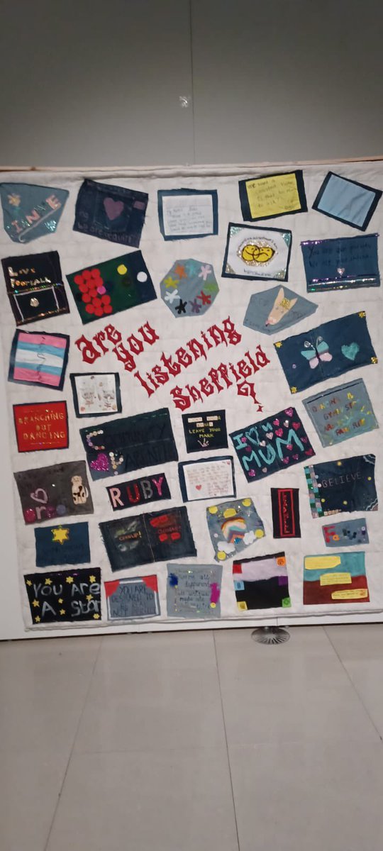 Launched our new book of spoken work and our tapestry last night with <a href="/The1Devotion/">The1Devotion</a> and <a href="/HiveSouthYorks/">Hive Young Writers Network</a> <a href="/cicc_sheffield/">Sheffield CiCC</a> <a href="/katejosephs/">Kate Josephs</a> so proud 🥲 go and see it at the Millennium Galleries 🤩🥳🤩🥳