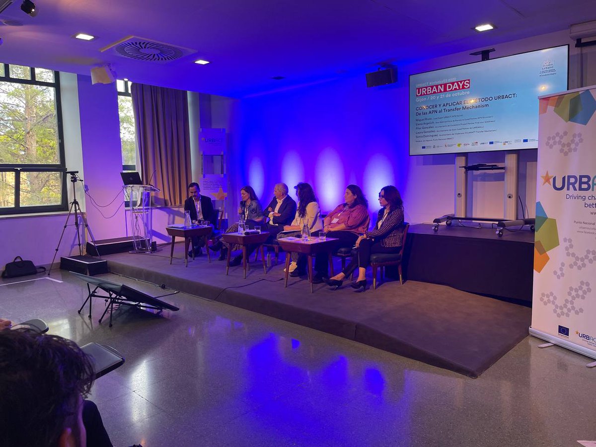 URBACT_ES's tweet photo. 🏙️Las #ActionPlanningNetwork explican sus procesos de trabajo con el método @URBACT.
👥Participan:
Miguel Rivas, Lead Expert #URBACT
Elena Argelich, Área Metropolitana de Barcelona (AMB)
Pilar González, @AytoCandelaria
Laura González, @gijon
Sonia Domínguez, @ViladecansTweet https://t.co/CHwroCjj07