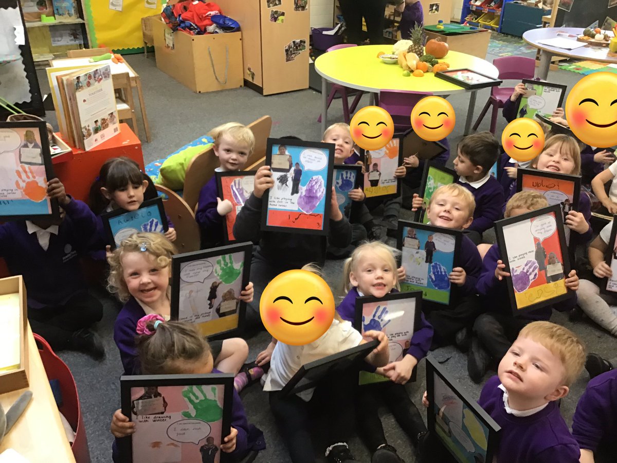 LauraLord35's tweet photo. EYFS @RowParkAcademy are very proud of their challenge outcome. They have all have a fantastic half term making new friends and getting to know all about each other. Enjoy your half term break you are all superstars!!💜⭐️💜⭐️💜 https://t.co/JYs9WBoupT