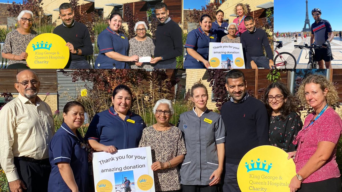 Huge thanks to Kishan who cycled from London to Paris, honouring his mother-in-law who received great care by the Sunflower Suite team at Queen's Hospital. Over £6,000 was raised for the department. Thanks to Kishan's family & all who supported him during his journey. @BHRUT_NHS