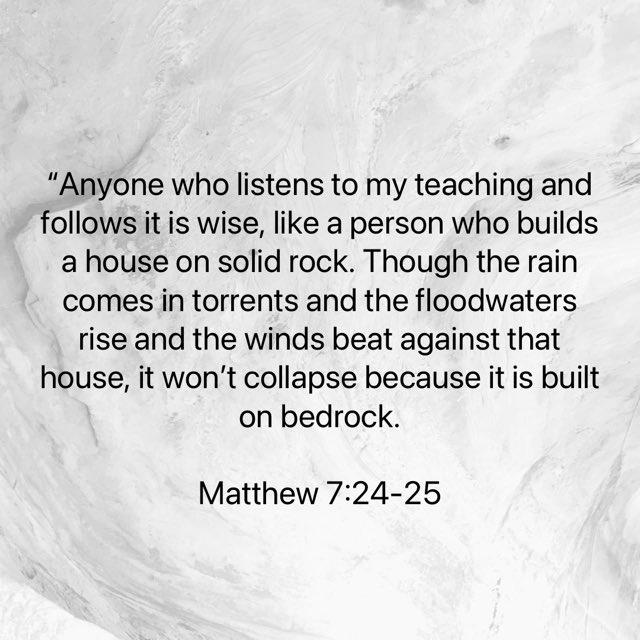 ChristLightLDN's tweet photo. Jesus didn’t say that he would take the storm away - in fact, he treats it as an inevitability - but, rather, that he will enable us to withstand and endure the storm when it comes if we follow him. https://t.co/Y9Pw36yh9f
