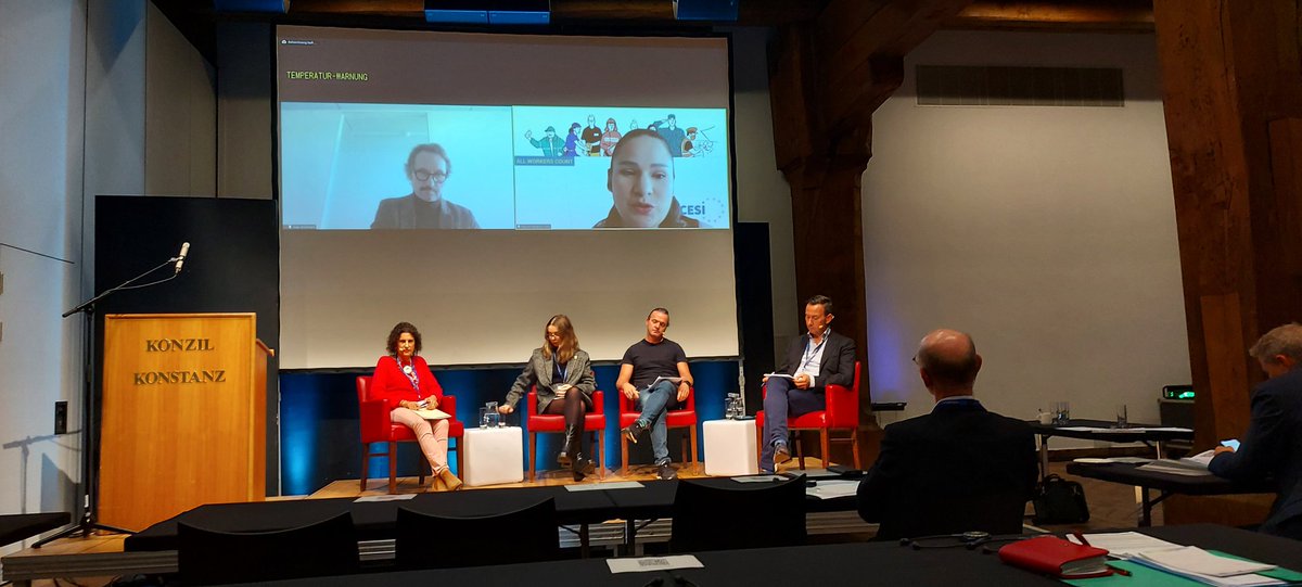 CsifEuropa's tweet photo. #CSIF UE 🇪🇺🇪🇺 Presentación del acuerdo europeo sobre teletrabajo firmado por @CESIpress con recomendaciones para la negociación en los Estados miembros. Coste, riesgos laborales, desconexión...
@CSIFnacional
#DiWork #Konstanz 🇩🇪 https://t.co/uBohKX7zsM