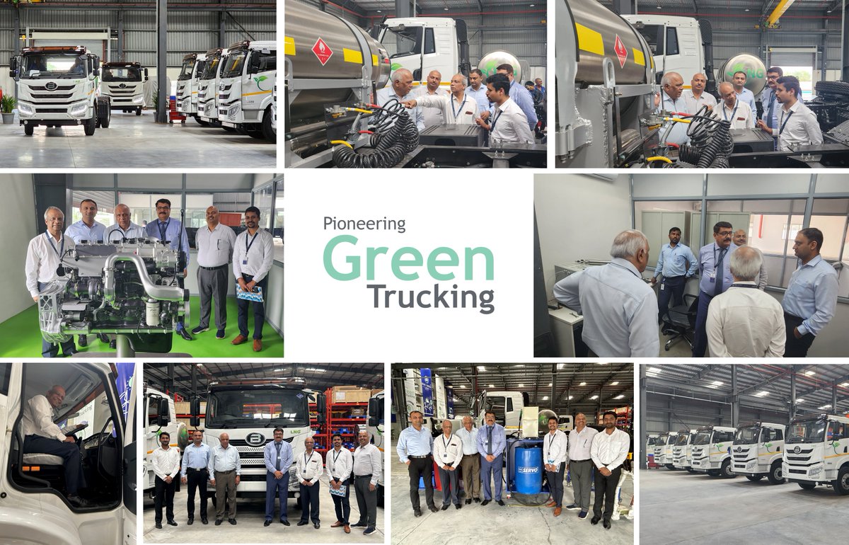 BlueEnergyMotor's tweet photo. Heartening to see the ecosystem coming together to support Green Trucking.
Officials from IOCL's Cryogenic Business Group visited our plant in Chakan, Pune, to discuss potential and share insights.
#PioneeringGreenTrucking #SwitchToLNG #LNGTrucks #LetsPledgeBlue https://t.co/69DkW4dmB0