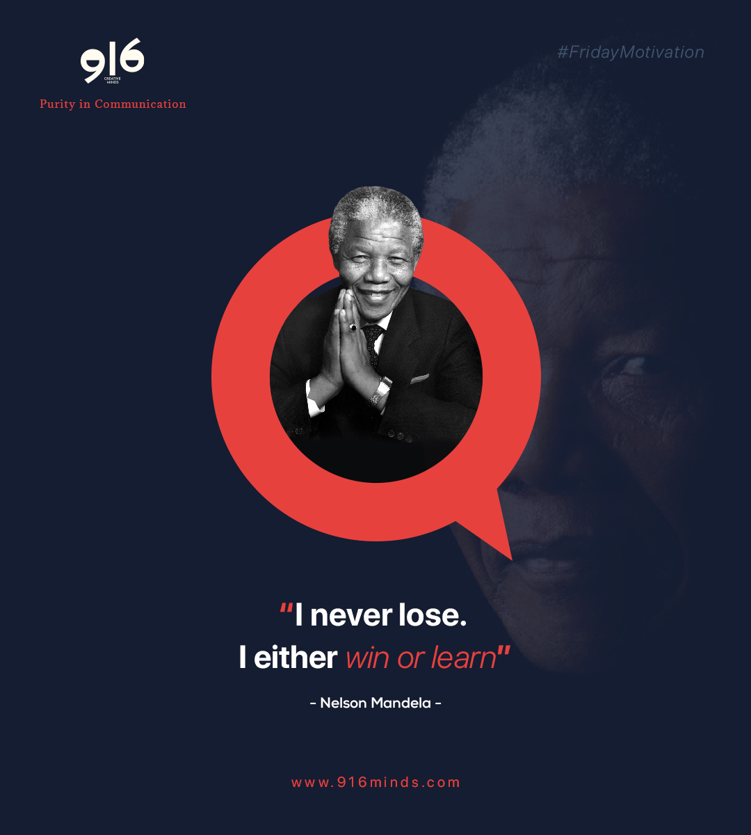 916Minds's tweet image. #nineonesix #minds #916creativeminds #fridaymotivation #quotes #motivation #inspiration #NelsonMandela #nelsonmandelaquote #quotesgram #trustyourself #lifestyle #believe #quotestoliveby #mindset #goals #yourself