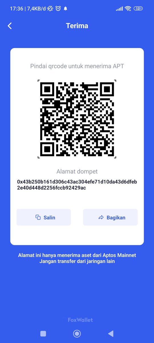 0xInstagram's tweet photo. @FoxWallet @AptosFoundation @AptosNews1 @aptos_news @AptosEcosystems @AptosNewsHQ 0x43b250b161d306c43ac304efe71d10da43d6dfeb2e40d448d2256fccb92429ac https://t.co/FbrAAE6lco
