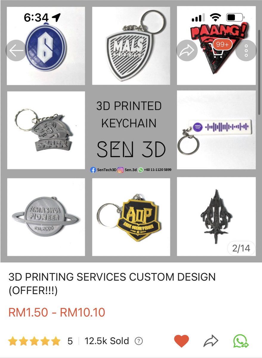 Sen3D_'s tweet photo. For those yang nak tempah keychain 3d, boleh order dekat shopee sen3d tau 🥰 https://t.co/4i6pYscICs
