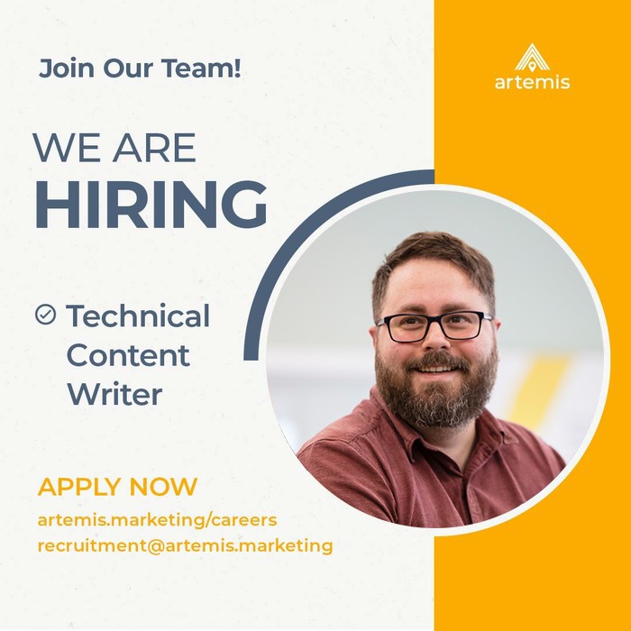artemis_seo's tweet photo. Join our expanding team! 📣

We are looking for a skilful technical content writer who has demonstrable commercial experience in IT, Technology and Software Development. 

More info👉https://t.co/DuMtis11xW

#digitalagencyjobs #sussexjobs #contentwriter #contentwriterjobs https://t.co/Qqi0kipTjc