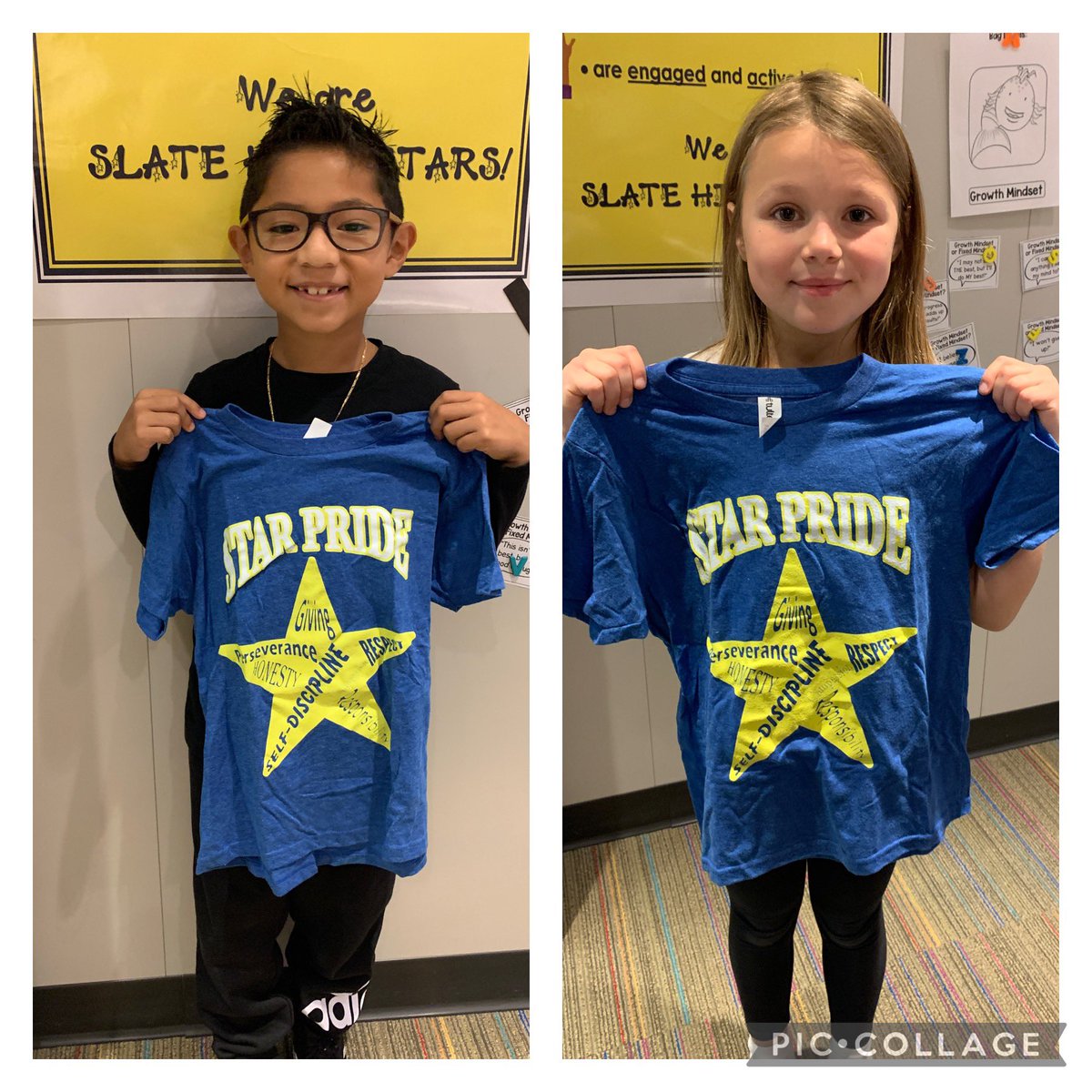 SlateHillStars's tweet photo. We are so proud of these Shining Star students and all of their positivity, kindness and engagement in their learning!#positivephonecallhome #theSlate⭐️ #itsworthit https://t.co/OuwxTMn8ck
