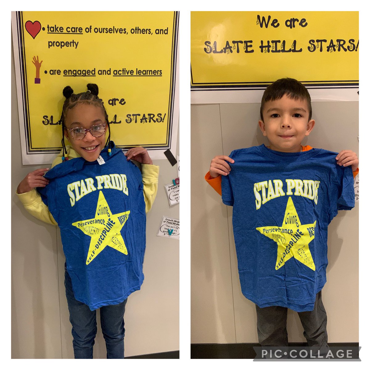 SlateHillStars's tweet photo. We are so proud of these Shining Star students and all of their positivity, kindness and engagement in their learning!#positivephonecallhome #theSlate⭐️ #itsworthit https://t.co/OuwxTMn8ck