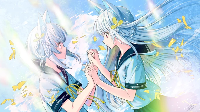 白餅だんごちゃんの、動画用イラスト描き下ろしさせて頂きました!  
