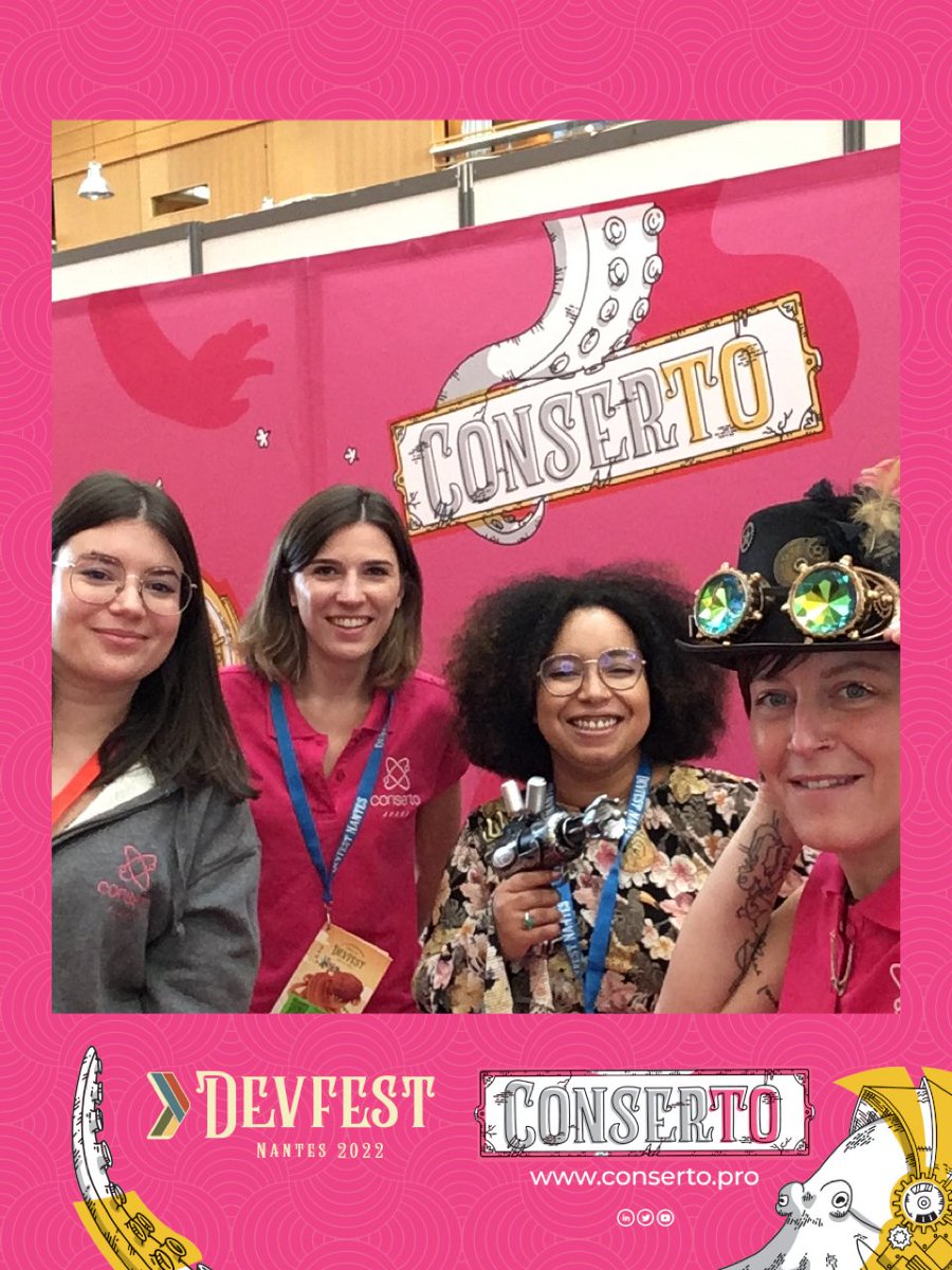 Toujours présents pour le deuxième jour pour vous accueillir sur le stand <a href="/_Conserto/">Conserto 💫</a> ! 🔥
#devfest #devfestnantes