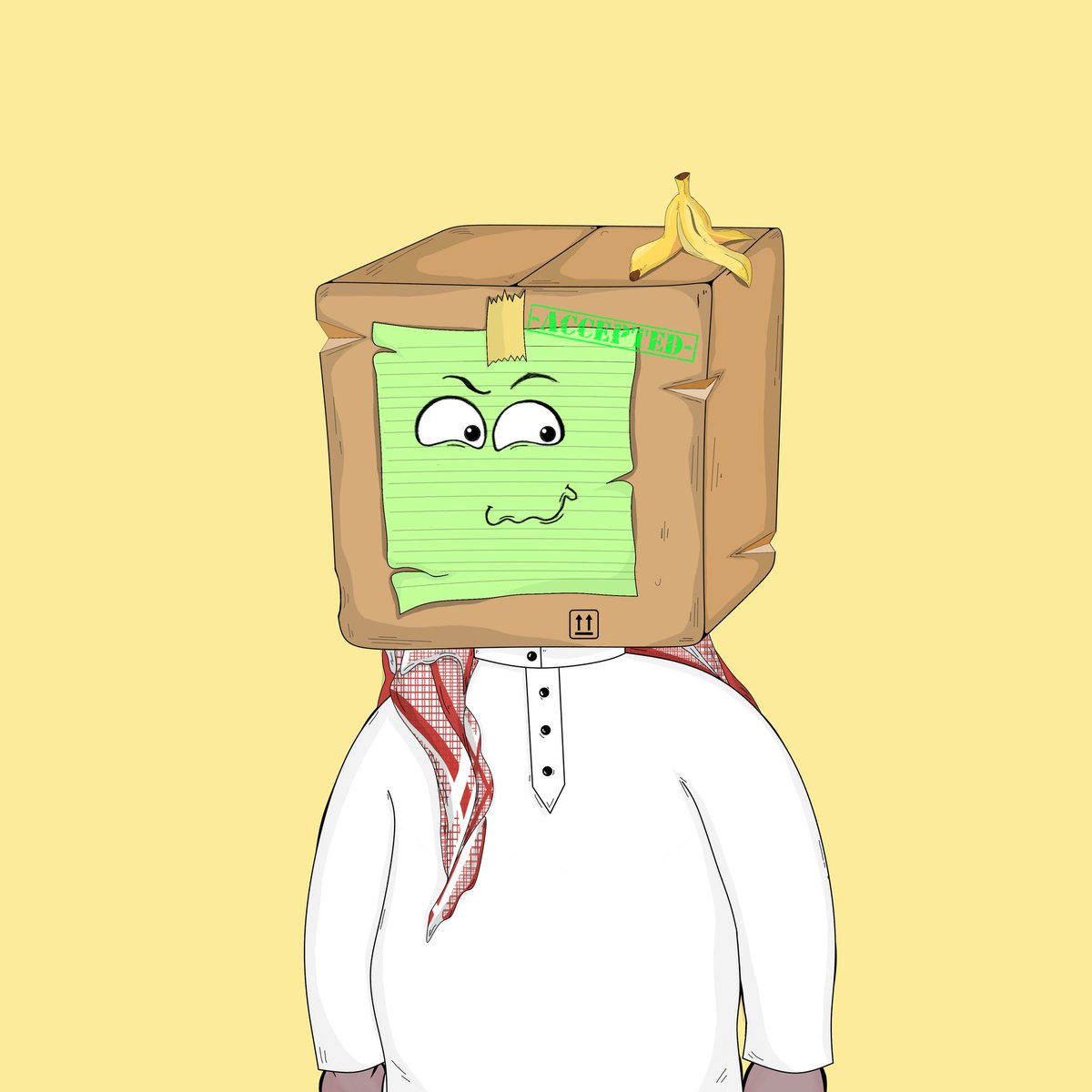 boxheadclub's tweet image. Hey fam how you doing? 👋
Boxhead sheikh wish a happy Friday for you all.
🐫🐫
#boxheadclub #nfts #NFTCommuinity
#BXHC