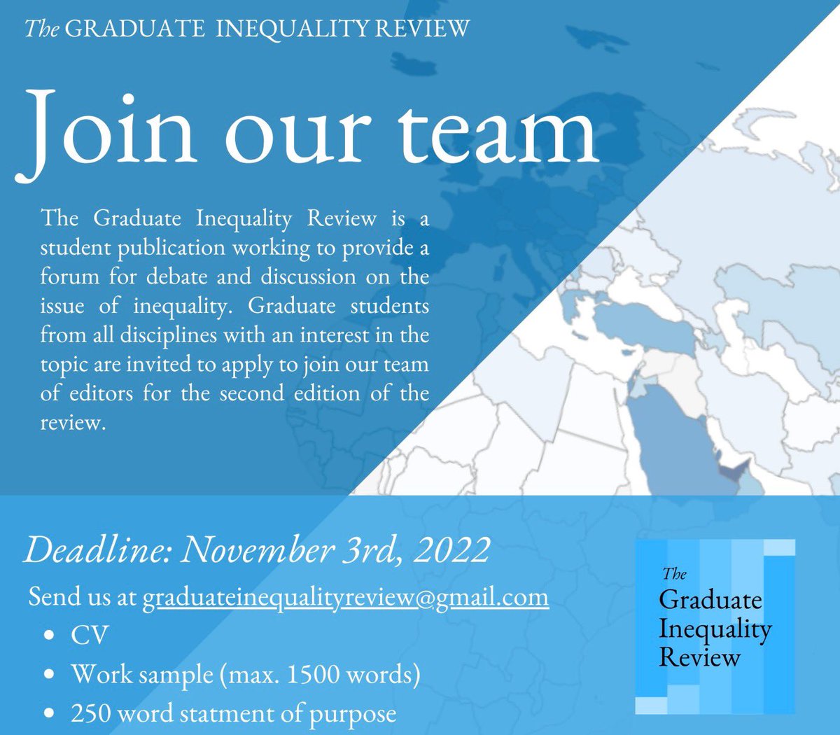 grothe_silvia's tweet photo. We are looking for new editors for the student-led journal @InequalityRev @UniofOxford https://t.co/9GXrPEtRUd