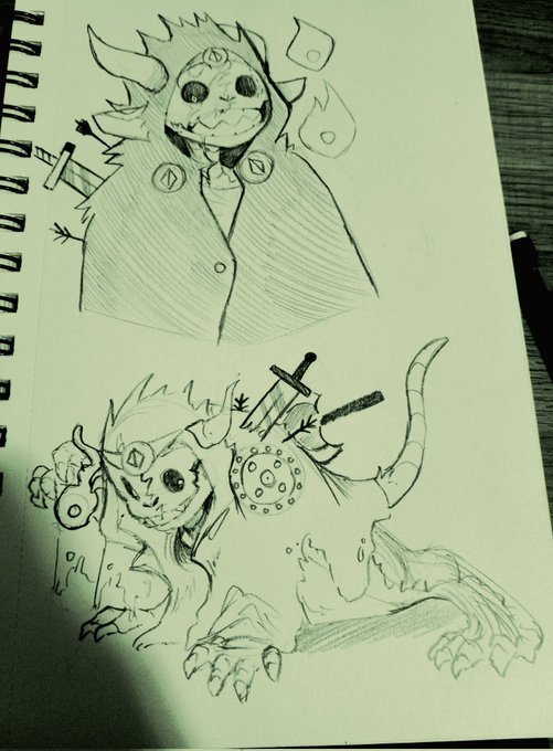 I have more sketch book doodles :) 