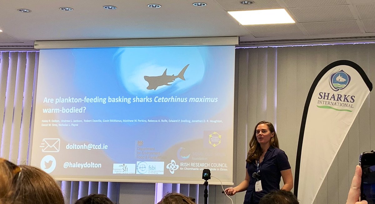 marinemollyk's tweet photo. @haleydolton @SharksInt2022 @ExeterMarine @RoatanGaby Amazing science and talk Haley!! It’s been great to meet you. Thanks @BrendanGodley for the heads up! https://t.co/e0bjVp2hIJ