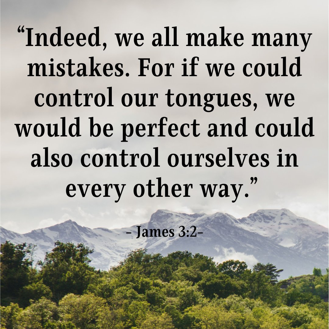 MightyManFamily's tweet photo. We shall have complete control over every aspect of ourselves if we learn to control our words flawlessly. Our entire body will have been trained to be under control. 👍👌🙌🙏 https://t.co/6e8tIkHMZP