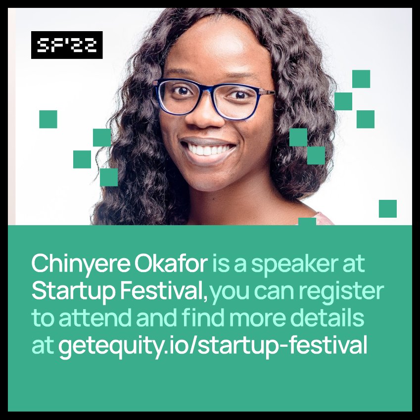 getequity's tweet photo. We are happy to announce @chinyokafor one of our speakers for the GetEquity Startup Festival. 

@Chinyokafor is a tech and startup lawyer and is one of the partners at @aceleralaw. She will speak on how startups can cover their legal bases at the GetEquity Startup Festival. https://t.co/zRBfE5t7TS