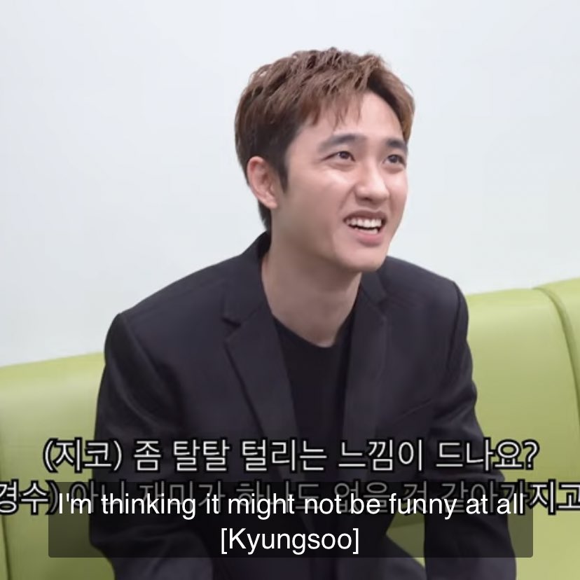 ksoosarchive's tweet photo. no cause kyungsoo apologizing is actually funny 😭😂 https://t.co/xbEaJBbcRt