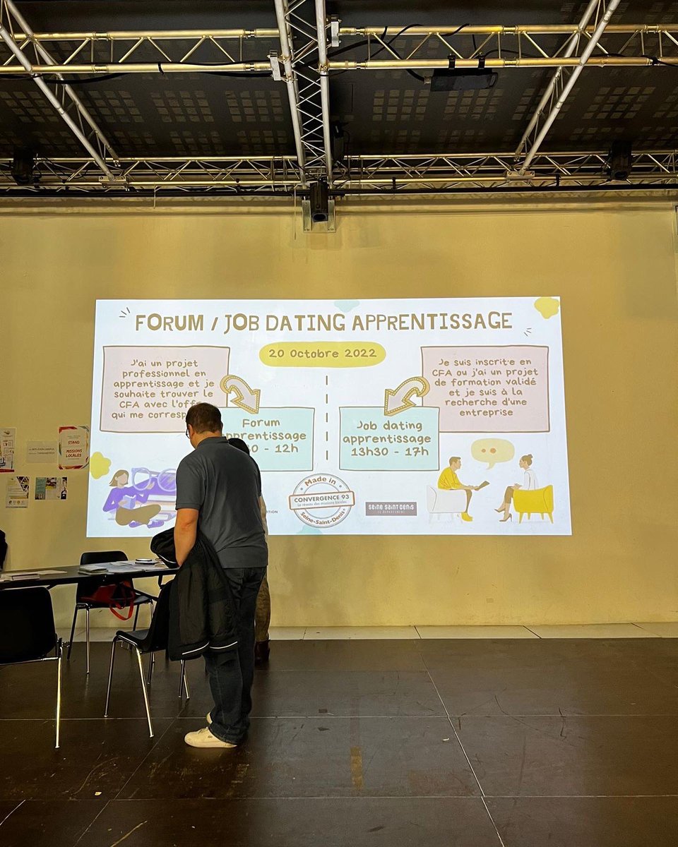 ATK_BS's tweet photo. Le CFA ATK Conseils by ATKGroup était au Forum orgnanisé par Convergence 93 et ses partenaires en présence d’Isabelle Pantèbre. 
Pour l’occasion un Job dating apprentissage au sein du Campus Fonderie de l'Image pour les jeunes en recherche de contrat d'apprentissage. https://t.co/WpWrnmOSEq