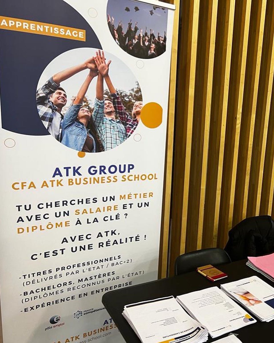 ATK_BS's tweet photo. Le CFA ATK Conseils by ATKGroup était au Forum orgnanisé par Convergence 93 et ses partenaires en présence d’Isabelle Pantèbre. 
Pour l’occasion un Job dating apprentissage au sein du Campus Fonderie de l'Image pour les jeunes en recherche de contrat d'apprentissage. https://t.co/WpWrnmOSEq