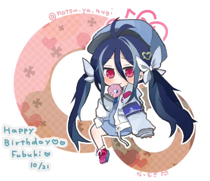 ワンドロお題より「フブキ(誕生日)」より合歓垣フブキちゃん先日は沢山助っ人に来てくれました弊シャにはいないので復刻お待ちしております……!#ブルアカワンドロ部 #ブルアカ #BlueArchive 