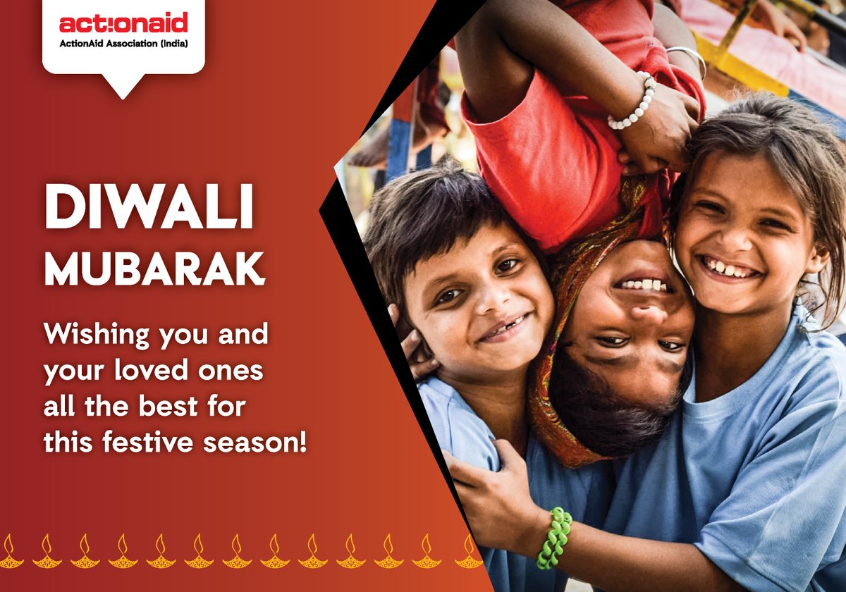 ActionAidIndia's tweet photo. #HappyDiwali
On the auspicious occasion of #Diwali, we wish everyone good health, happiness, prosperity &amp; peace. #FestivalofLights https://t.co/p62dLnGzdr