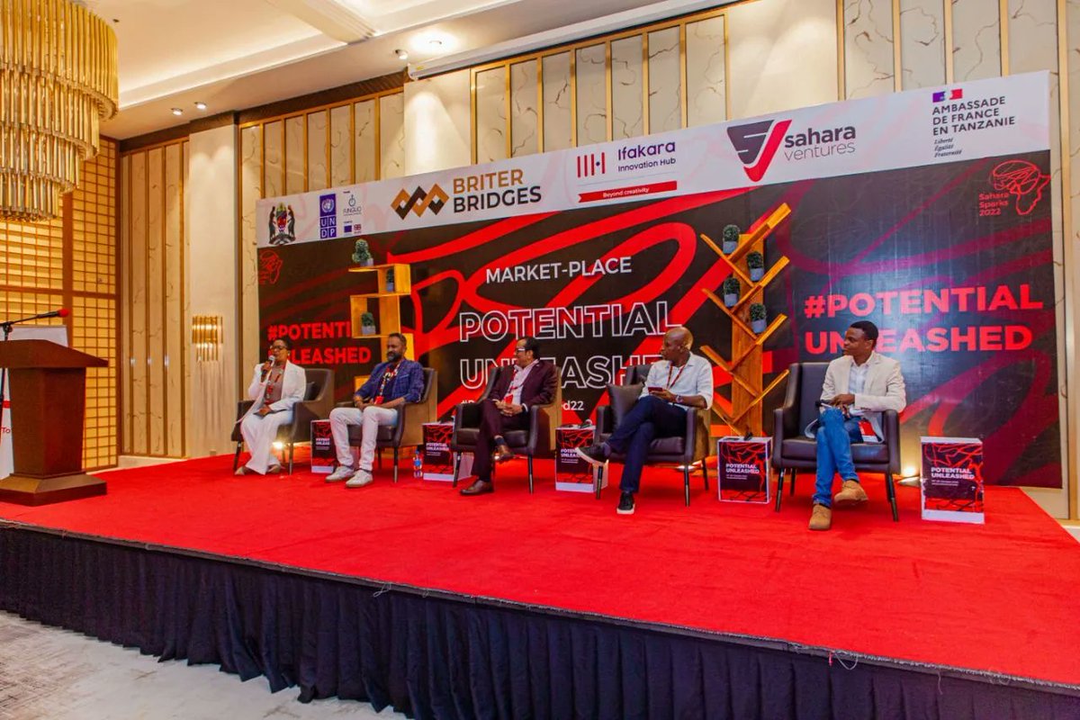 SparkSahara's tweet photo. We are honored to have Joseph Manirakiza from @Funguo_Tz, Joshua Murima from @briterbridges, IndrabhuwanKumar Sign from @MetLGroup, and Ajay Subramanian from @Startup_Reseau on a panel discussion moderated by Faith Pella
#PotentialUnleashed22 #PotentialUnleashedTZ https://t.co/HQ4cqa6Xna