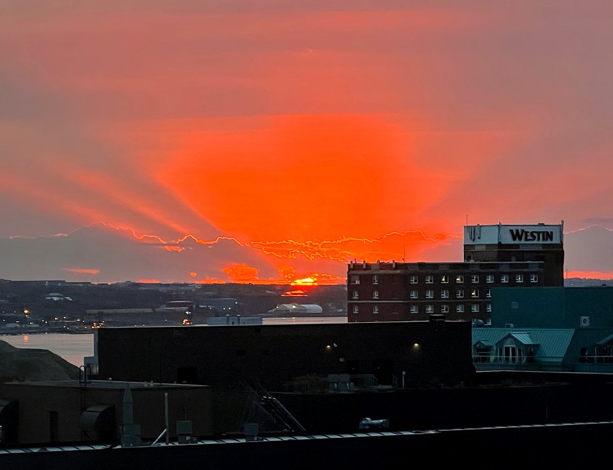 Eastern sunrise over Westin.