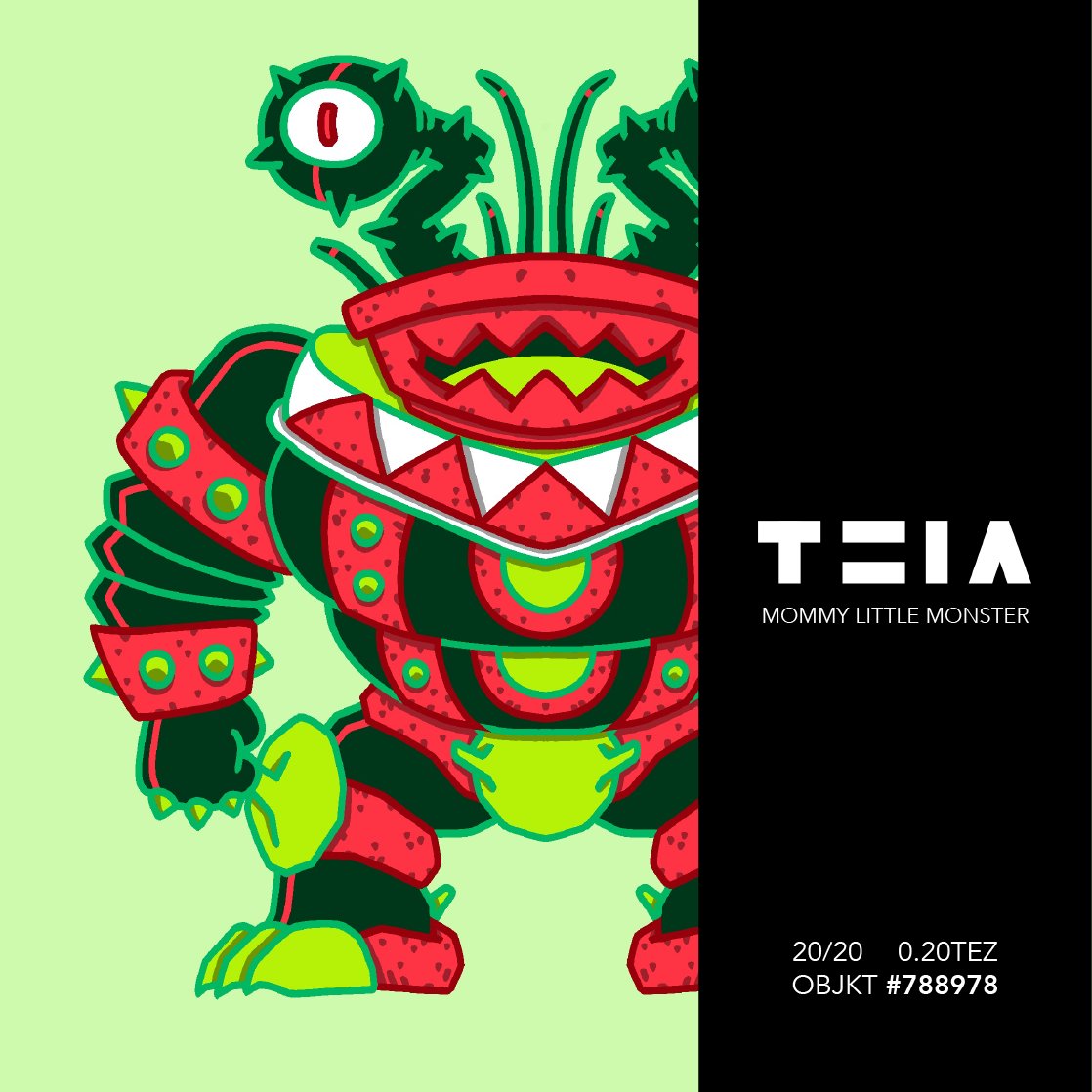 littlemonstalab's tweet photo. 🚨[Mommy Little Monster Series 2] LAST DROP🚨
Monster No.70~72
20/20 ed
0.2 xtz only

TEIA: https://t.co/24DMr8KzBt
OBJKT: https://t.co/hZIqjkzwj6

@TeiaCommunity @whale_community
#hicetnunc #hicetnunc2000  #nftcollectors #NFTcommunitiy #NFTartist #NFTs #tezozart  #CleanNFTst https://t.co/zTV1yq0CMJ