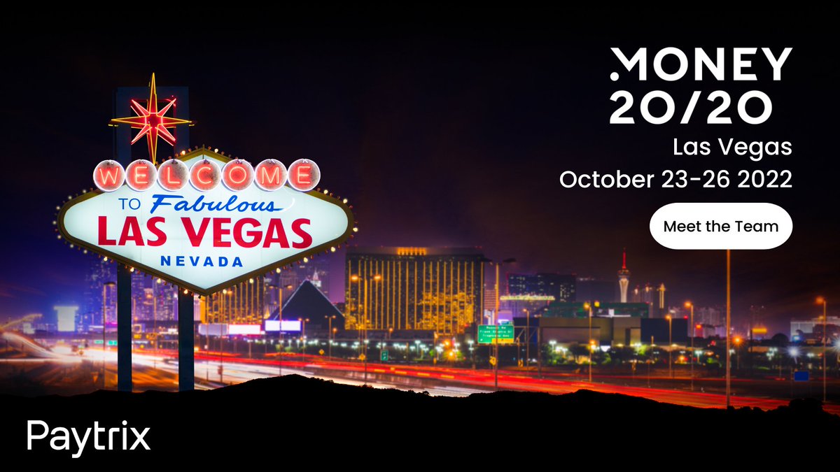 Money20/20 Las Vegas is just around the corner. Are you attending?

We are! Want to meet the #Paytrix Team over a coffee or a beer, and talk about all things payments? 

Drop us a message to book something in. 

See you there 👋 

#Money2020 #Money2020USA