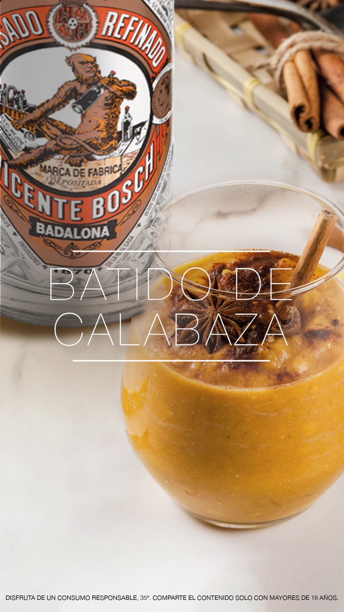 Pon los pelos de punta a todos con un batido de calabaza con un chorrito de Anís del Mono. ¡Deliciosamente terrorífico! 👻 🎃 #AnísDelMono #Halloween #TrucoOTrato