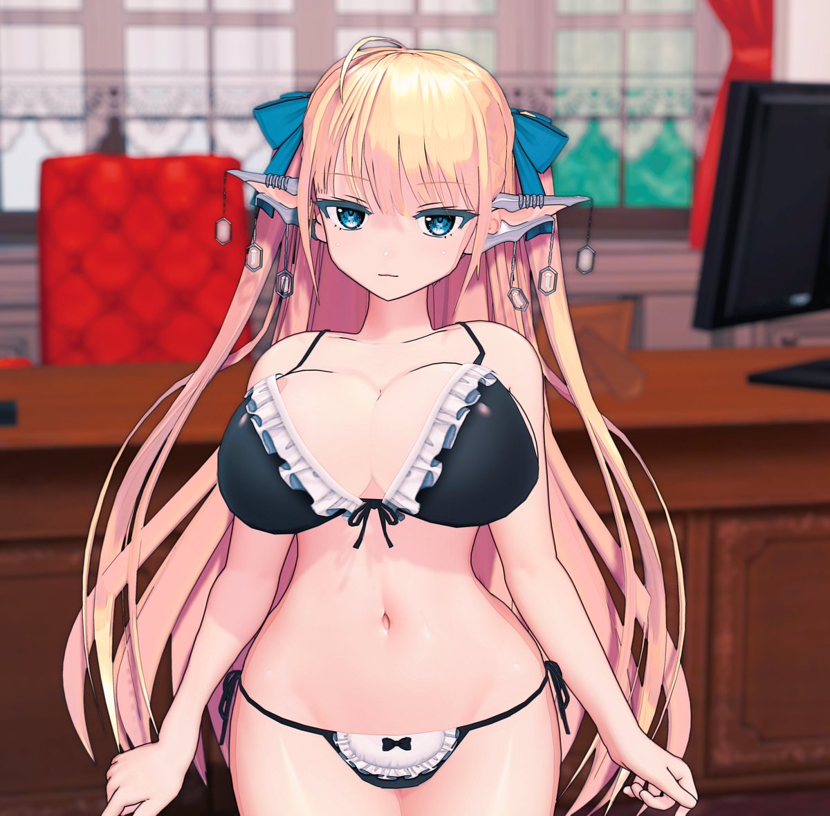 よそのこエルフ見てたら面白そうだなって思って
ちょこちょこキャラクリ起動してた 