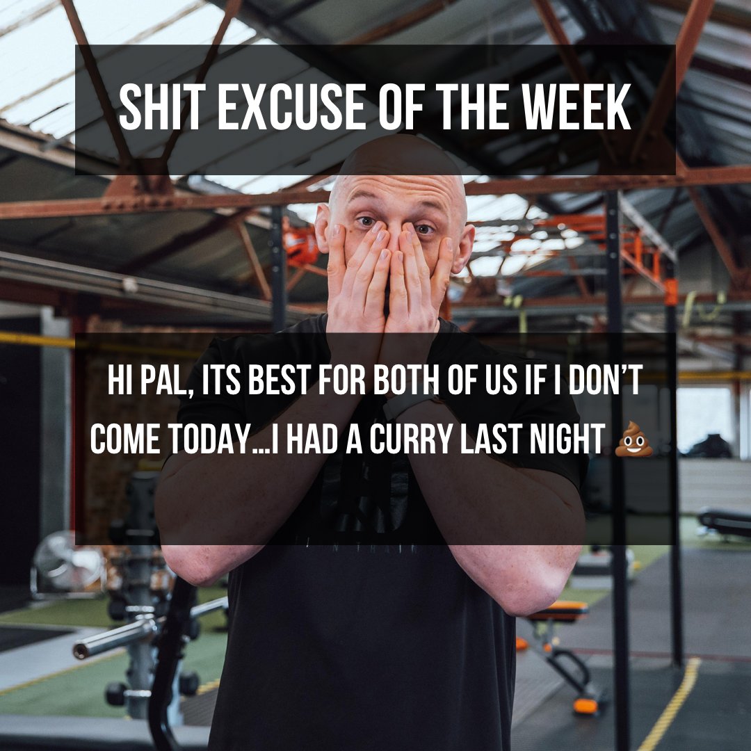LquinnTraining's tweet photo. Literally SH!T excuse of the week 💩💩💩 https://t.co/tsit51Omwr