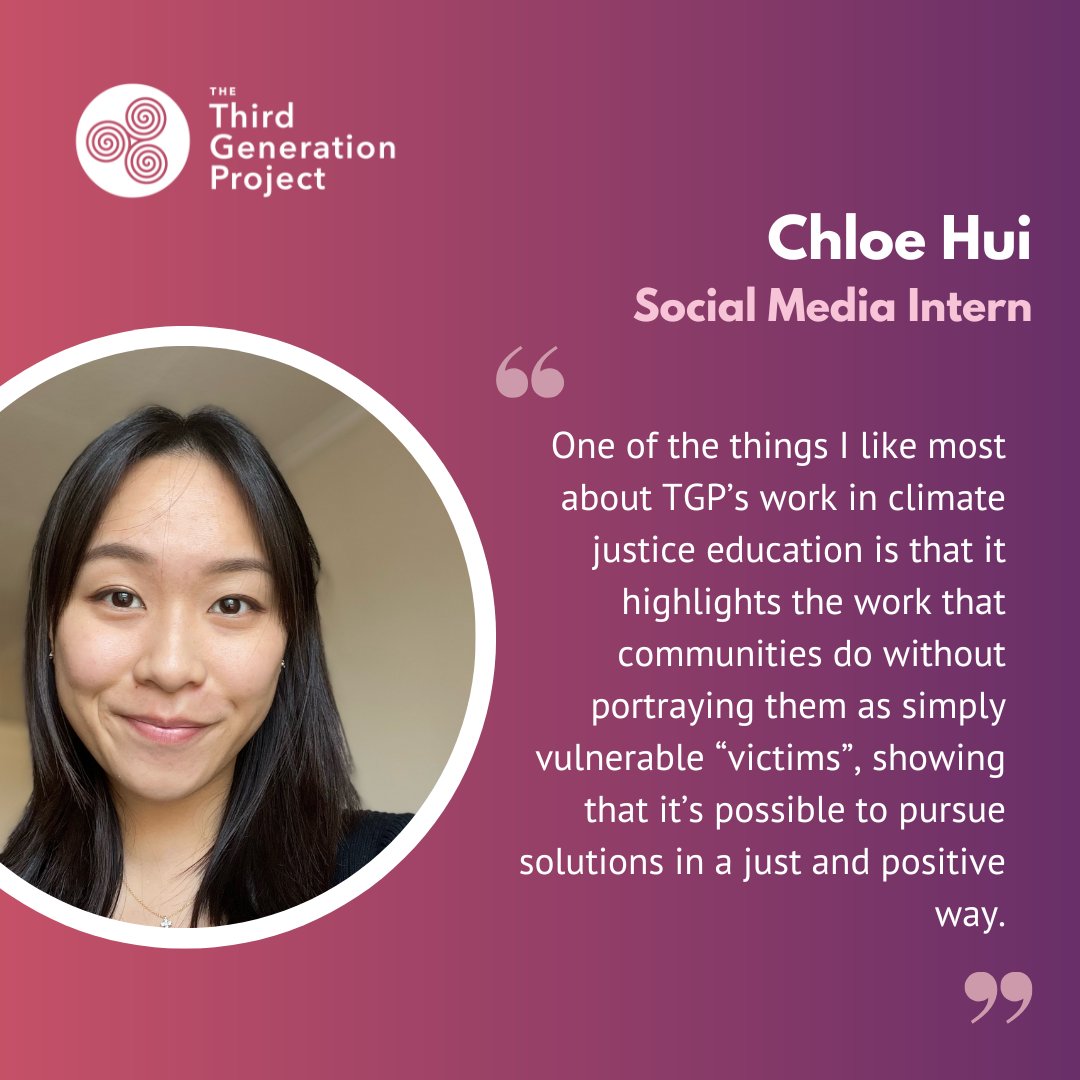 Meet Chloe, TGP’s social media intern (hi everyone 👋)

I'm here to share a bit about what the Third Generation Project means to me!

Learn more about our people, our projects, and our vision at thirdgenerationproject.org.