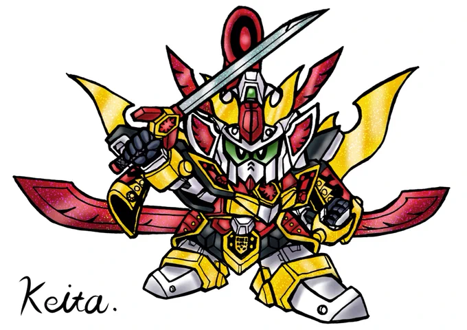 津波斬り!!『鳳凰頑駄無』#SD戦国伝#SDガンダム 