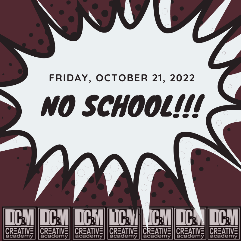 MFHSDCM's tweet photo. NO SCHOOL!
FRIDAY, OCTOBER 21 https://t.co/473Luv2wlp