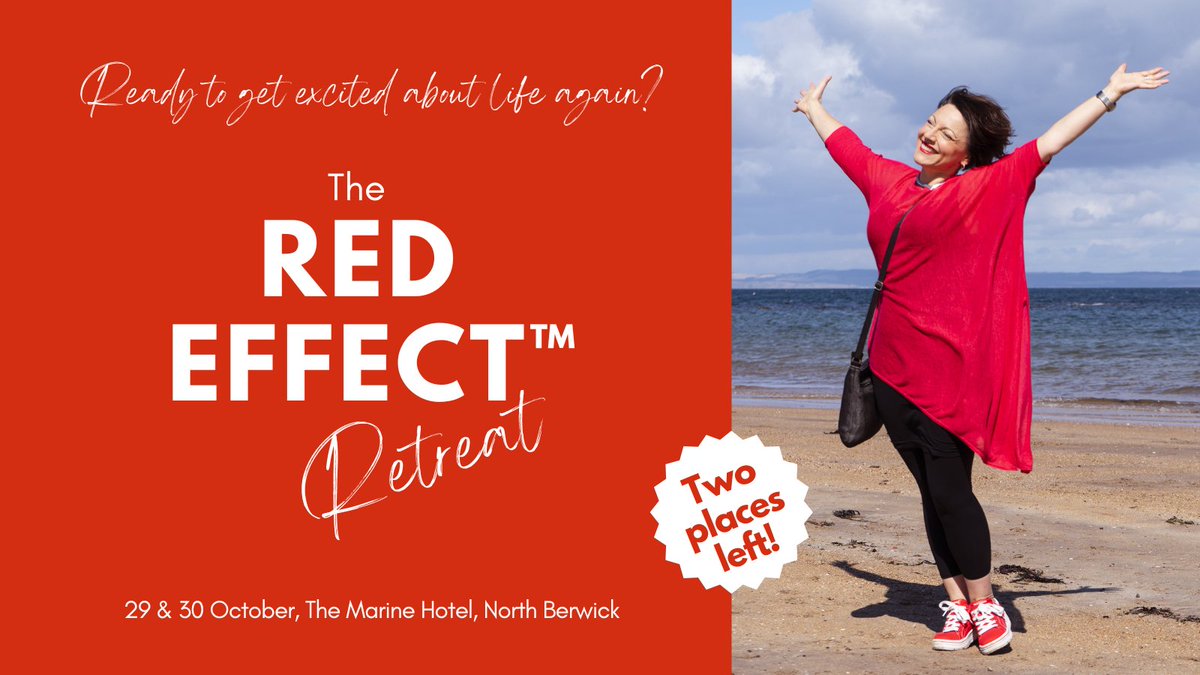 MelSherwood_'s tweet photo. Who do you know who is feeling a bit lost, directionless and uninspired about life? The RED Effect™ Retreat helps women over 40 to reconnect with themselves, get clear on what they want and get confident to make it happen. Just 2 places left! BOOK TODAY #BeMoreRED #confidence https://t.co/ftuDjv2y4B