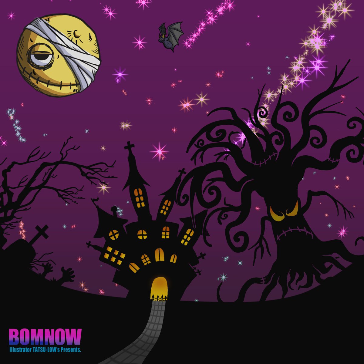 「HALLOWEEN BOM NOW少し違うタッチも練習しております。#Hallo」|TATSULOWのイラスト
