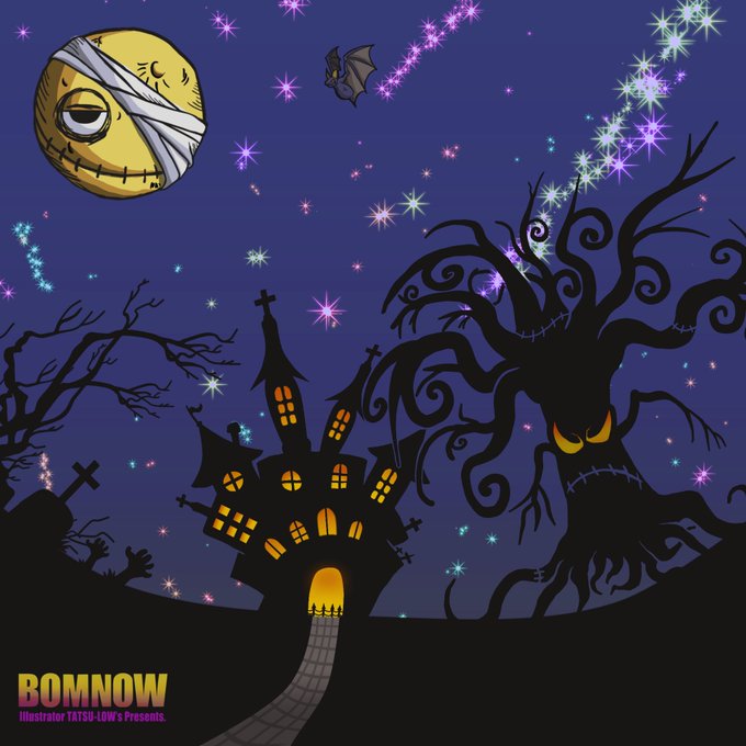 HALLOWEEN BOM NOW少し違うタッチも練習しております。#Halloween#illustration#イラスト 