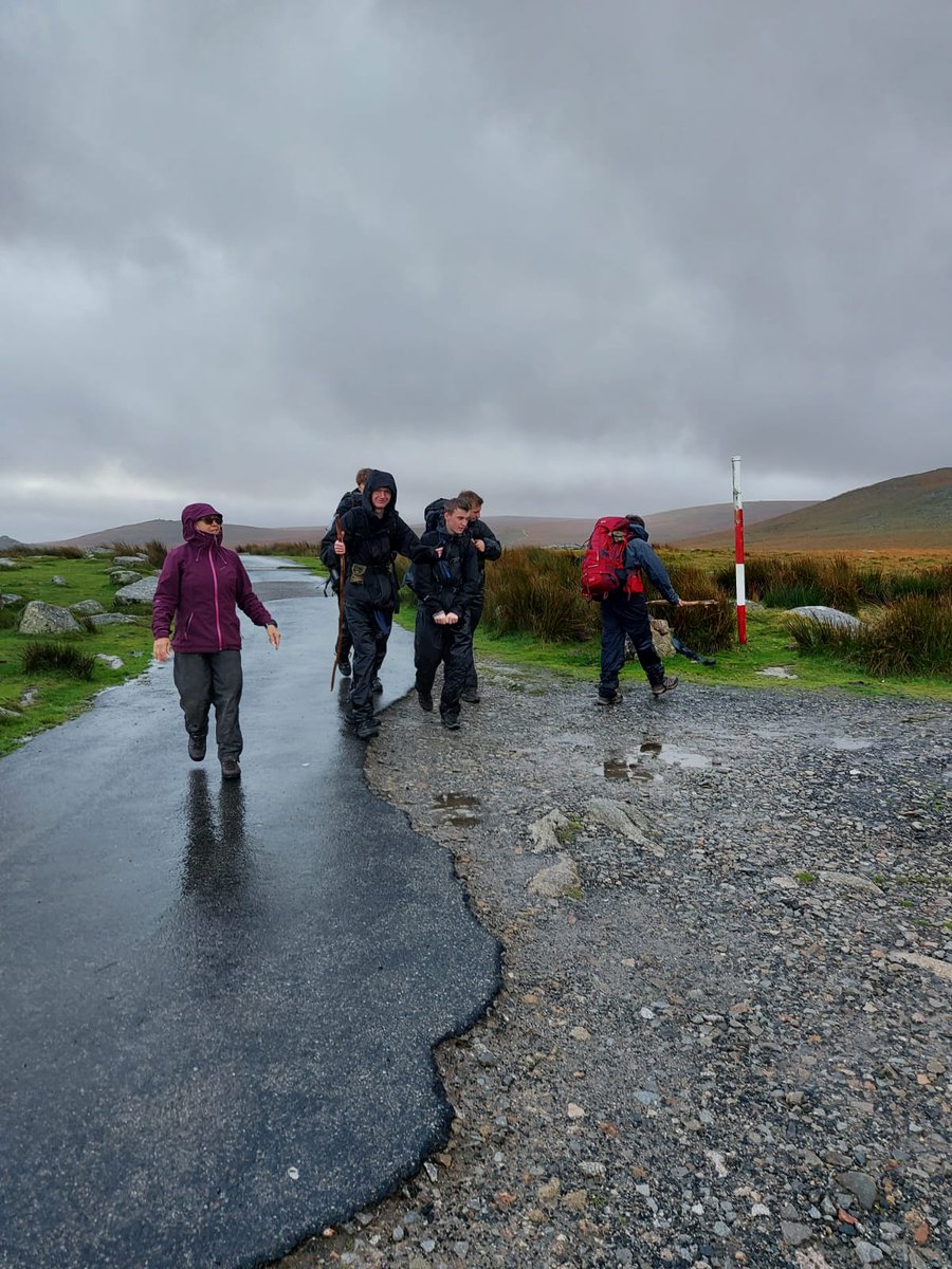 And they are Done. DofE Gold All passed and now having a hot chocolate and a Debrief.  It's been a challenging exped for them with some pretty awful weather, but they have done exceptionally well. Full credit to them.
