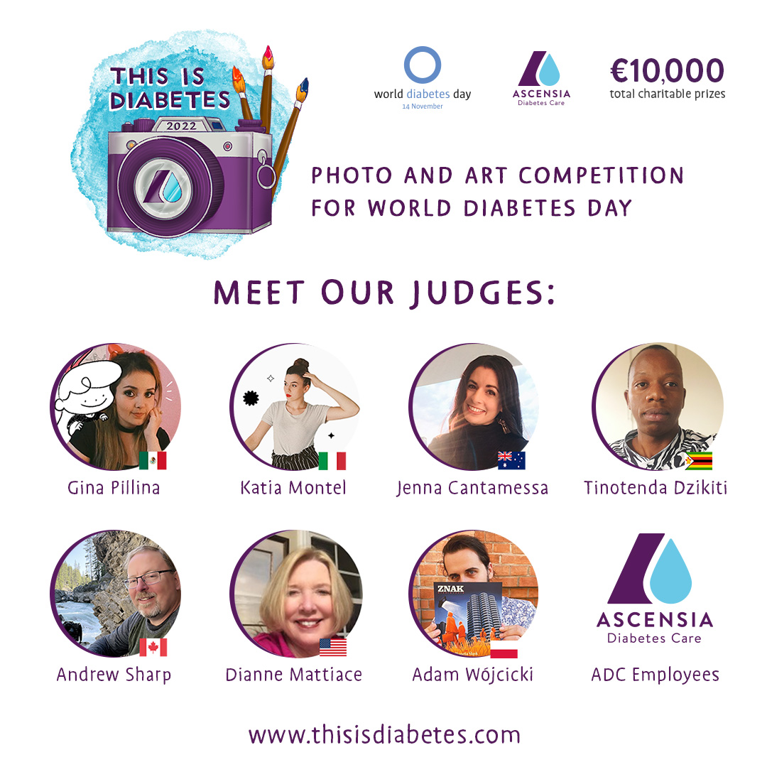 Meet our This is Diabetes Photo and Art Competition 2022 judges!

Find out more about them and the competition at thisisdiabetes.com!

#diabetesart #diabetesphoto #diabetescompetition #WDD2022